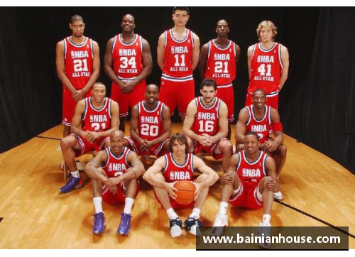 NBA全明星盛典合影纪实 璀璨明星闪耀球场瞬间